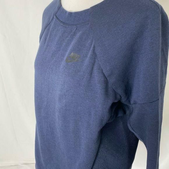 Nike Women’s sweatshirt Blue Pullover Mesh Back Athletic Size Medium - Picture 3 of 9